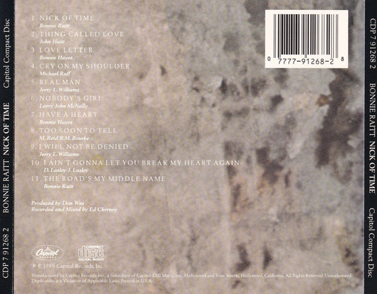 Bonnie Raitt - Nick Of Time - CD