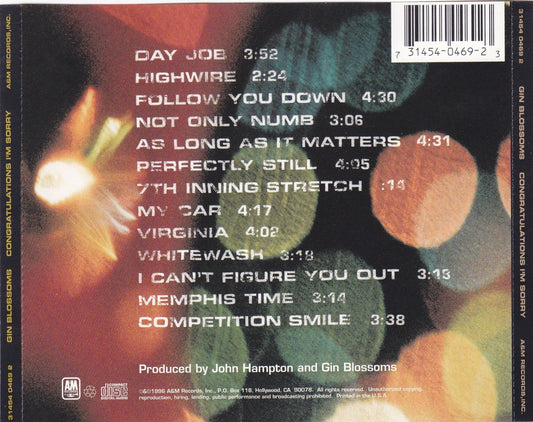 Gin Blossoms - Congratulations I'm Sorry - CD,CD,The CD Exchange