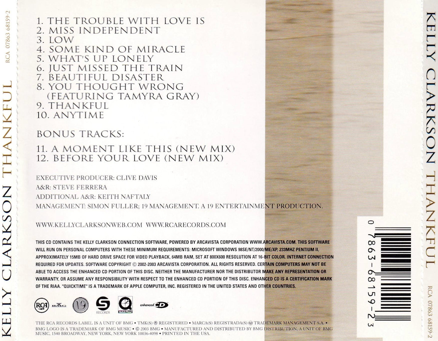 Kelly Clarkson - Thankful - CD