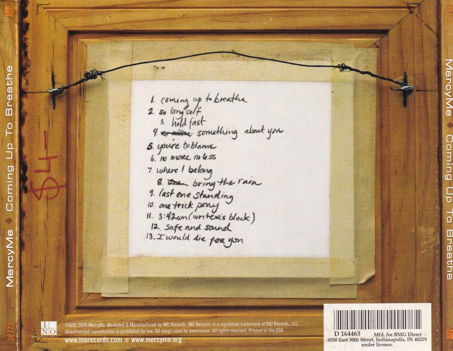 MercyMe - Coming Up to Breathe - CD