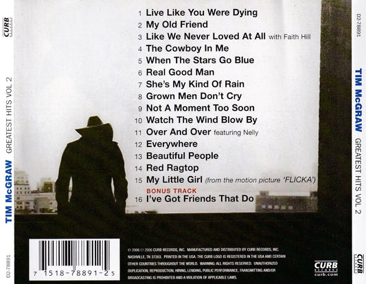 Tim McGraw - Greatest Hits, Vol. 2 - CD by TheCDExchange.com