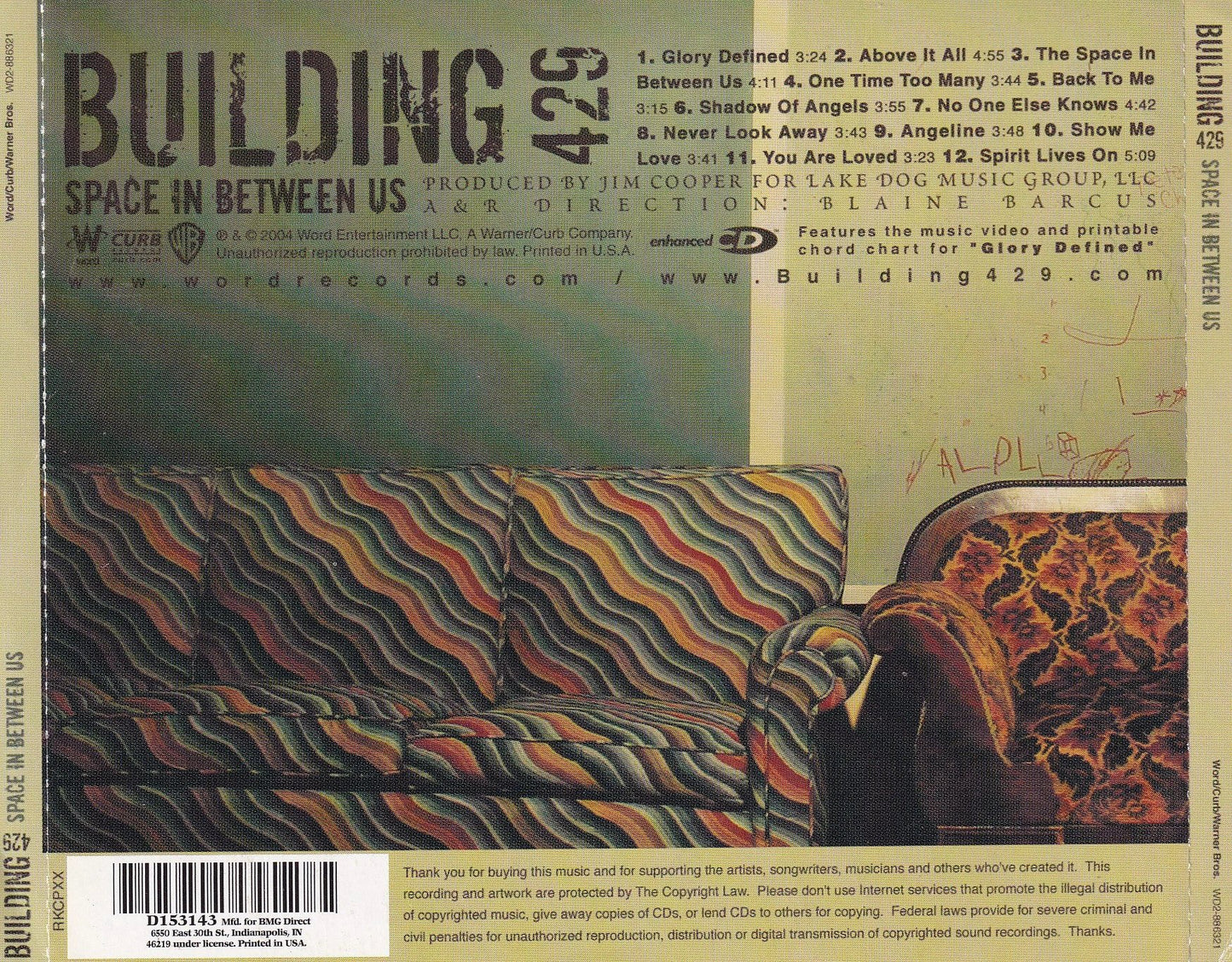 Building 429 - Space In Between Us - CD