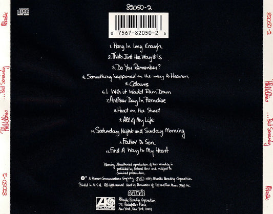 Phil Collins - But Seriously - CD