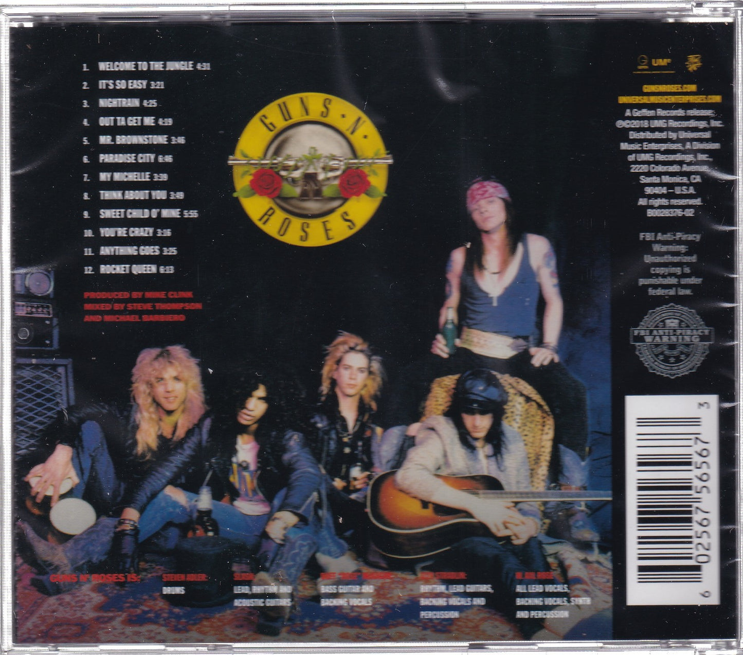 Guns N' Roses - Appetite for Destruction - CD the-cd-exchange