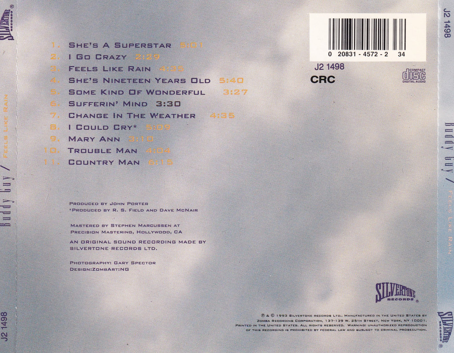 Buddy Guy - Feels Like Rain - CD the-cd-exchange