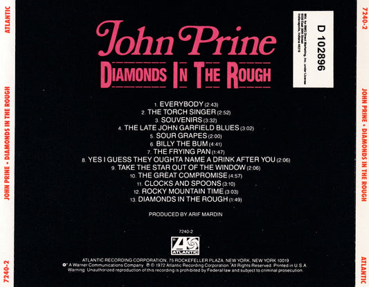 John Prine - Diamonds in The Rough - CD