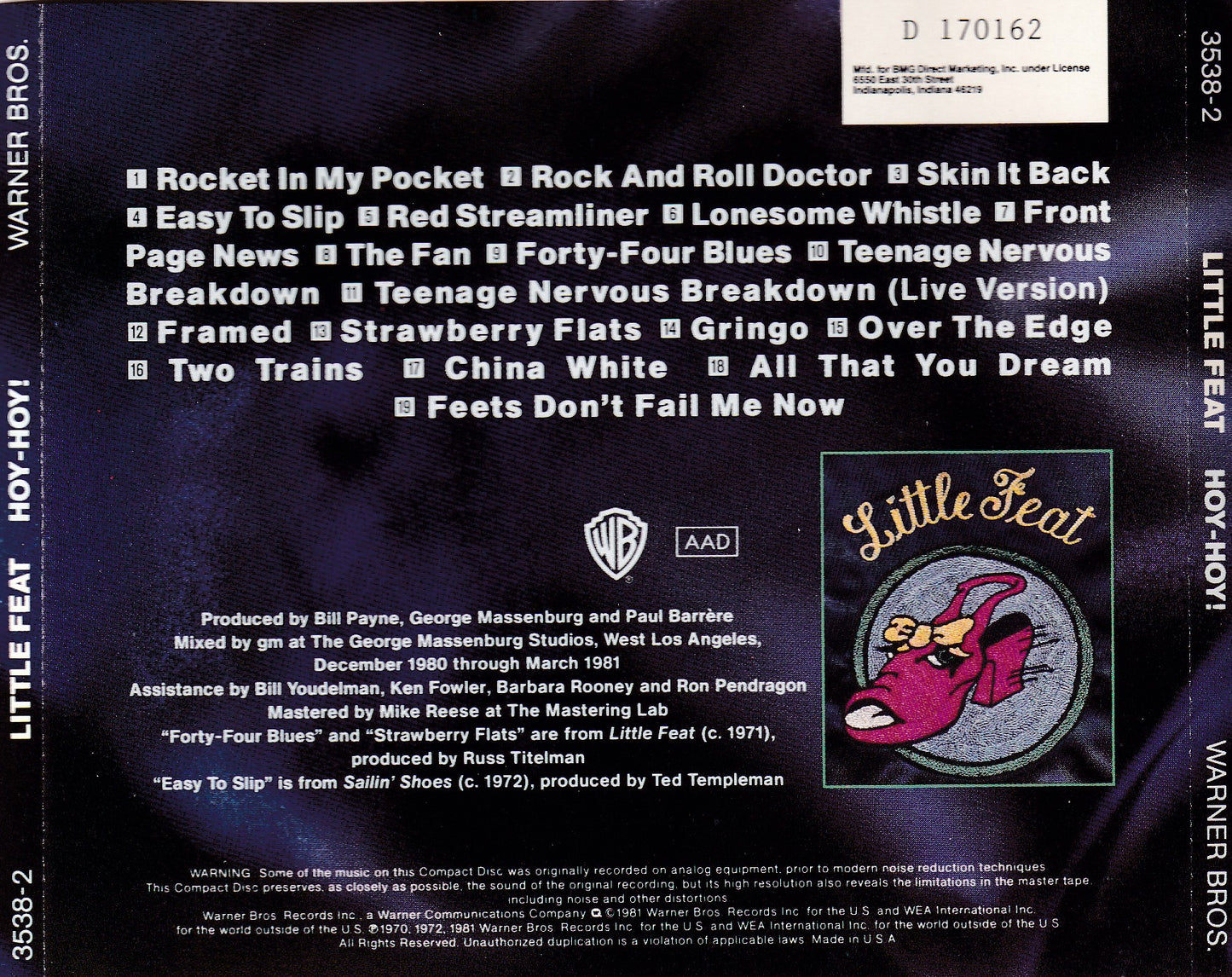 Little Feat - Hoy-Hoy! - CD