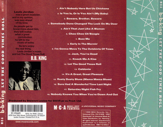 B.B. King - Let the Good Times Roll: The Music of Louis Jordan - CD