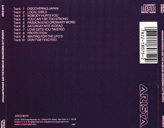 Graham Parker And The Rumour - Squeezing Out Sparks - CD