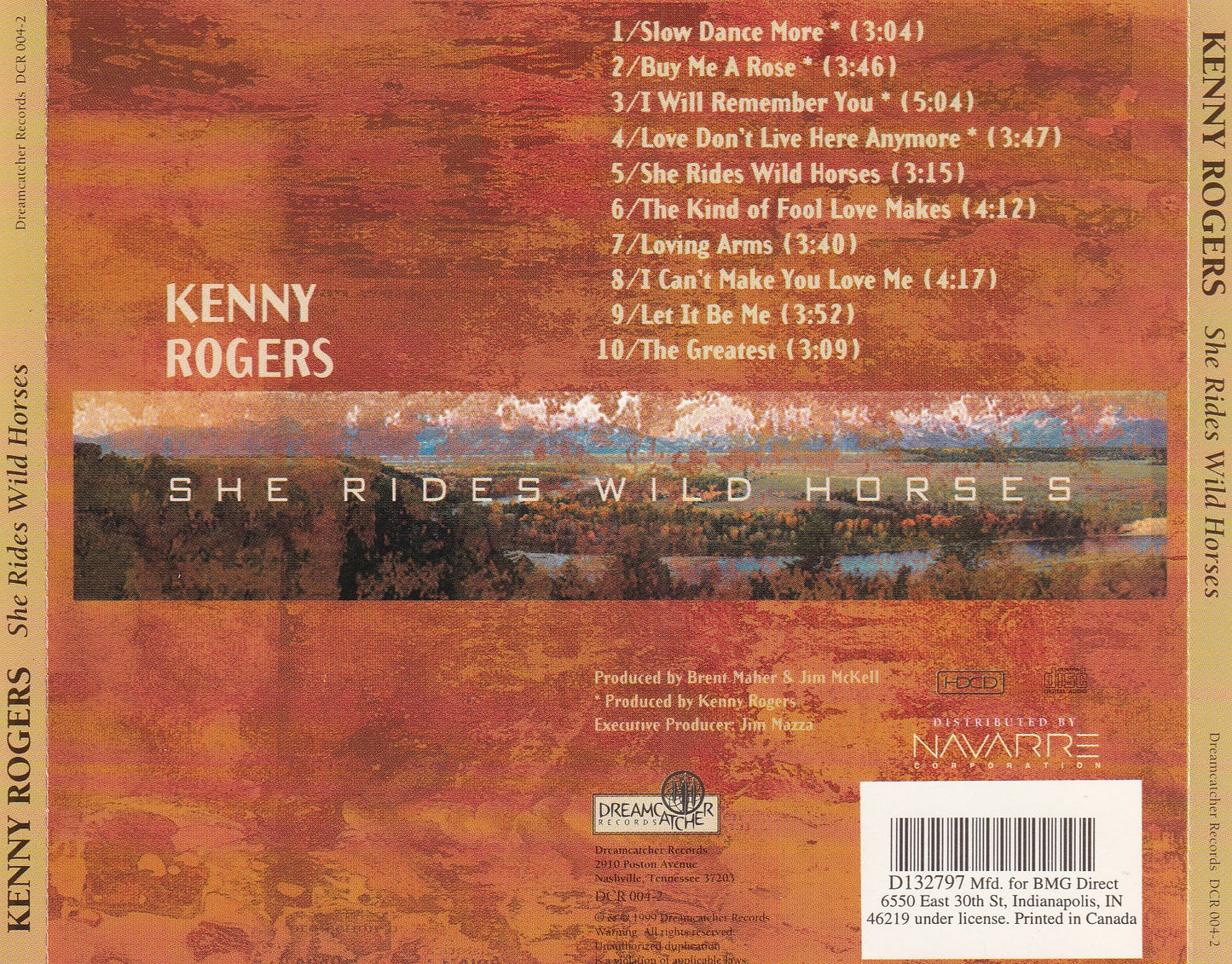 Kenny Rogers - She Rides Wild Horses - CD