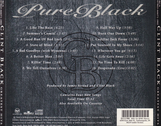 Clint Black - Greatest Hits - CD