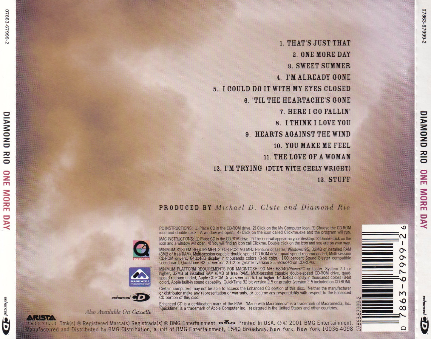 Diamond Rio - One More Day - CD