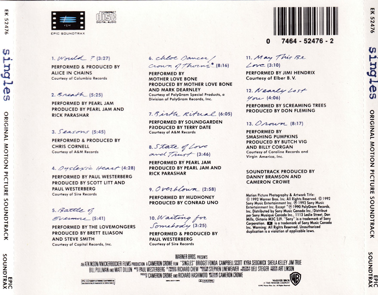 Soundtrack - Singles - CD