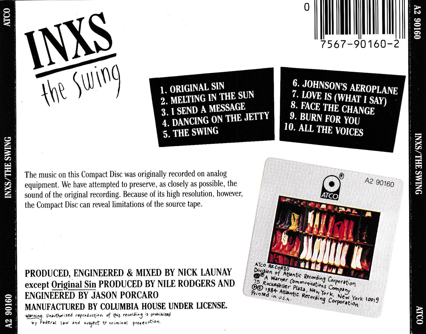 INXS - The Swing - CD