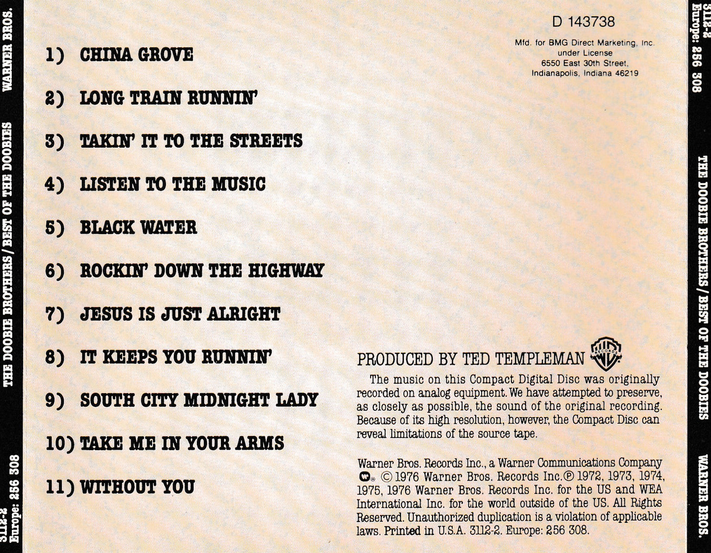 The Doobie Brothers - Best of the Doobies - CD