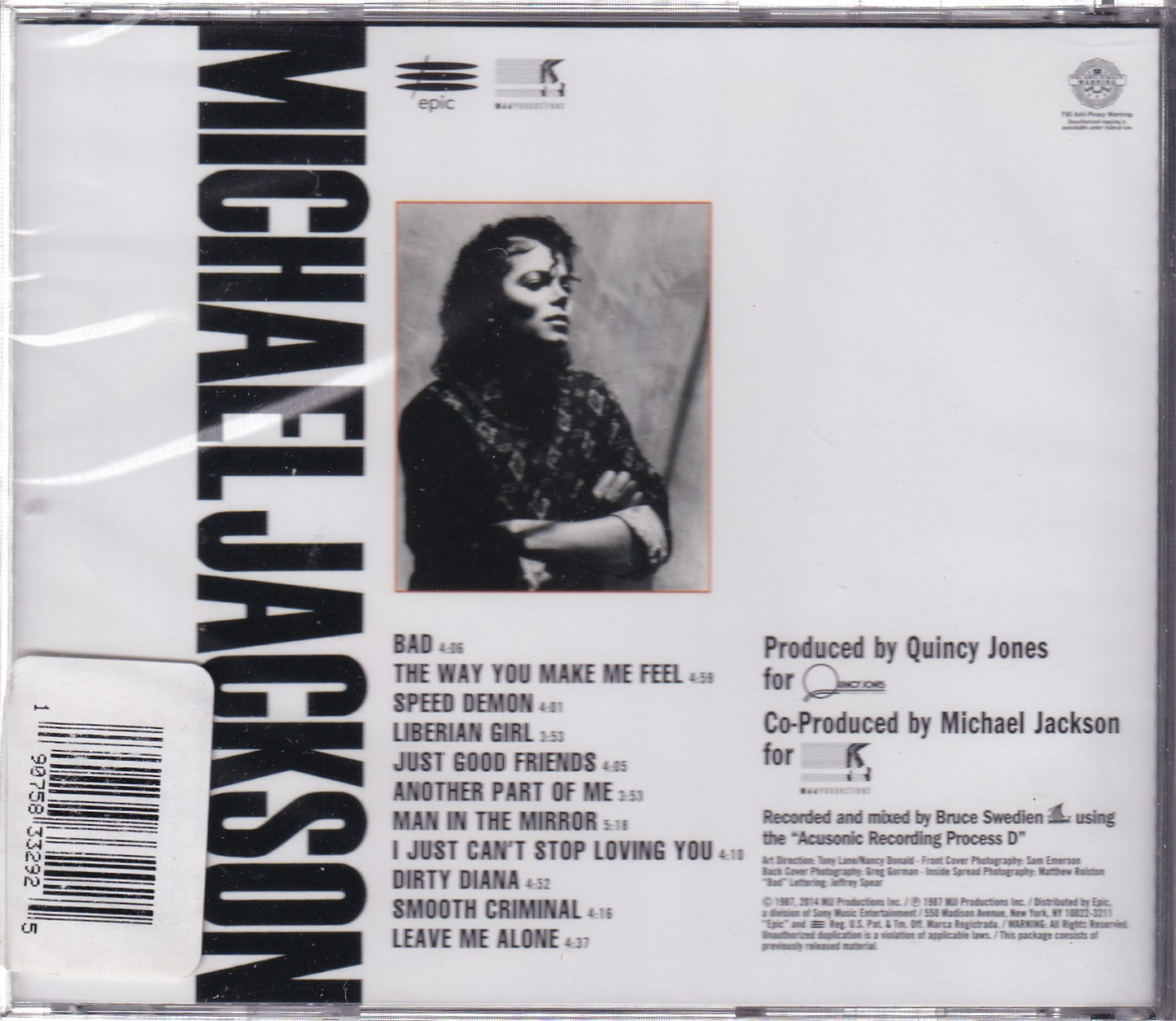 Michael Jackson - Bad - CD