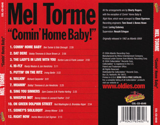 Mel Torme – Comin' Home Baby - CD