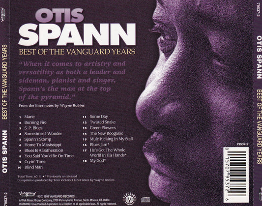 Otis Spann - Best Of The Vanguard Years - CD