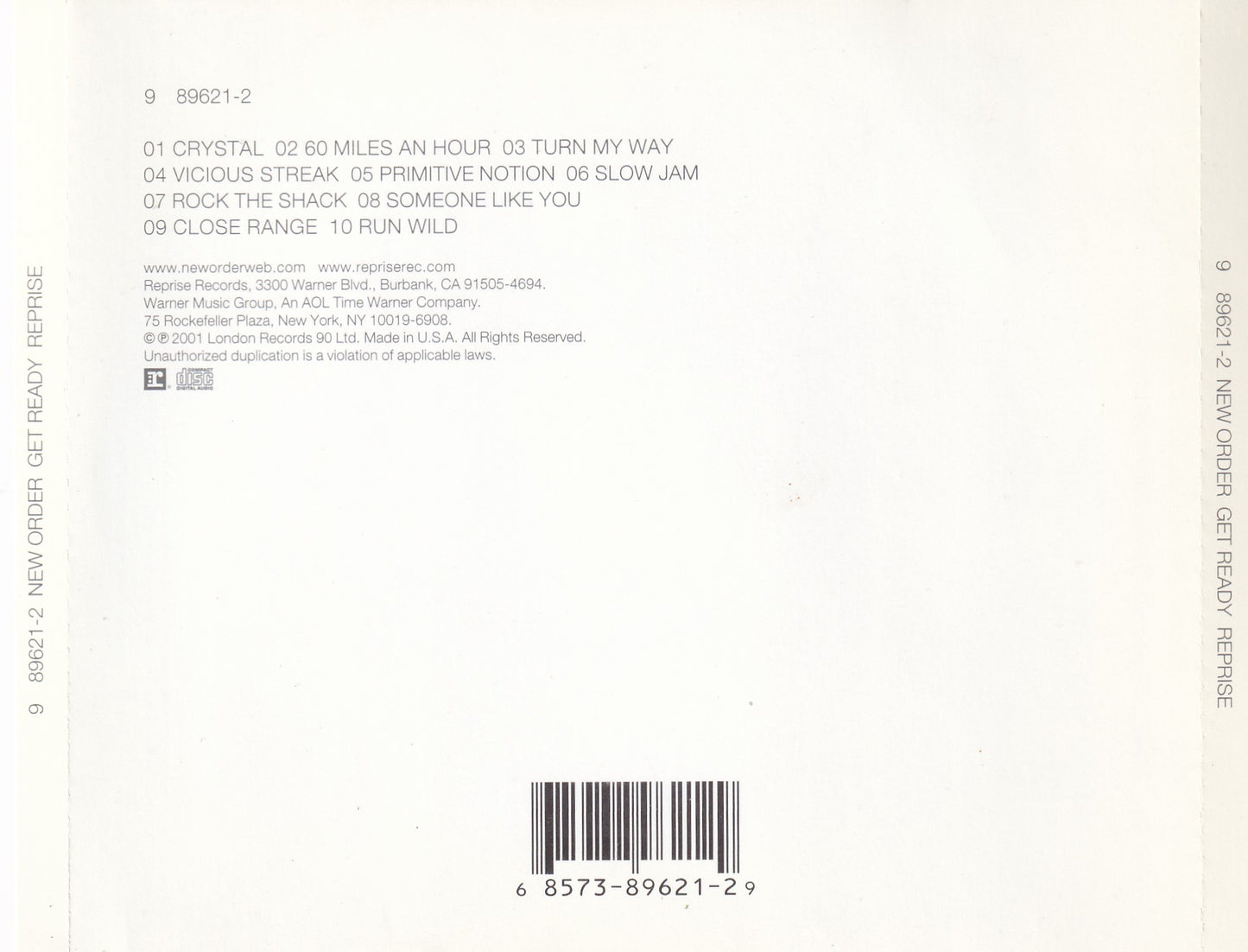New Order - Get Ready - CD