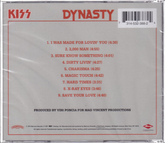 Kiss - Dynasty - CD