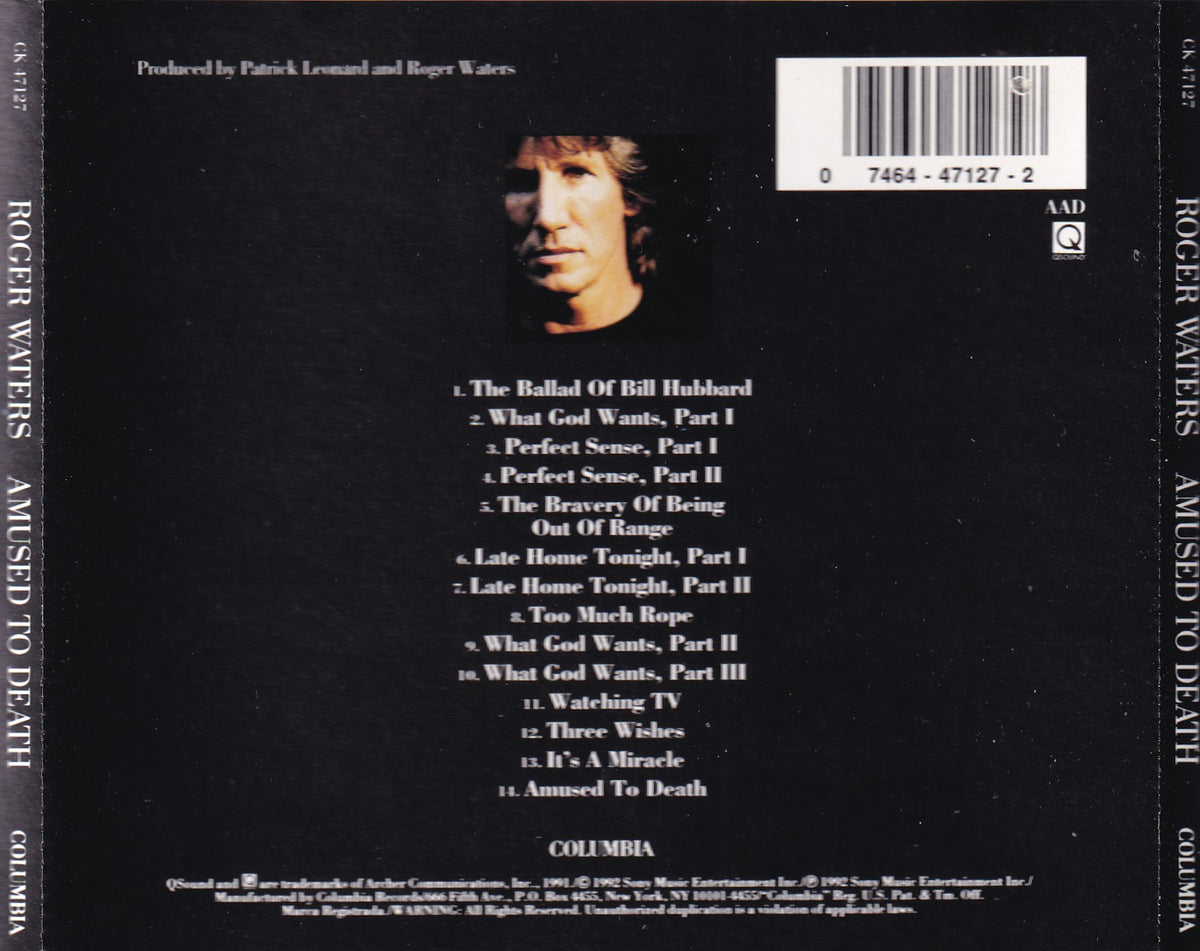 Roger Waters - Amused To Death - CD