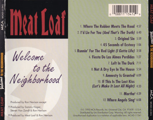 Meat Loaf - Welcome To The Neighborhood - CD