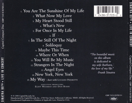 Frank Sinatra - 80th Live in Concert - CD