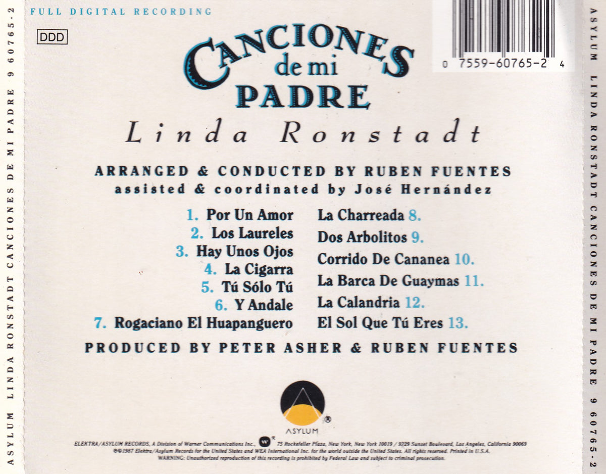 Linda Ronstadt - Canciones de mi Padre - CD
