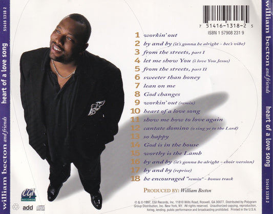 William Becton - Heart of a Love Song - CD