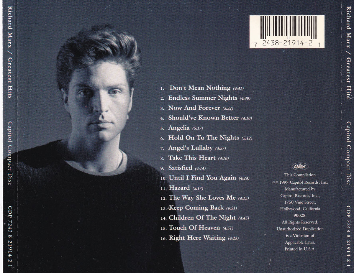 Richard Marx - Greatest Hits - CD