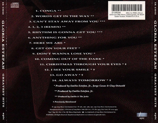 Gloria Estefan - Greatest Hits - CD