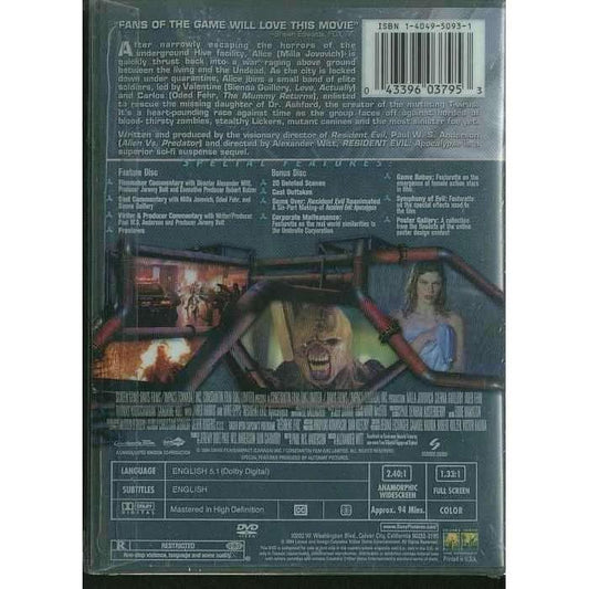 DVD - Resident Evil: Apocalypse (Special Edition)