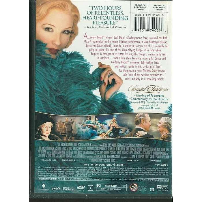 DVD - Mrs. Henderson Presents (Widescreen) Movie