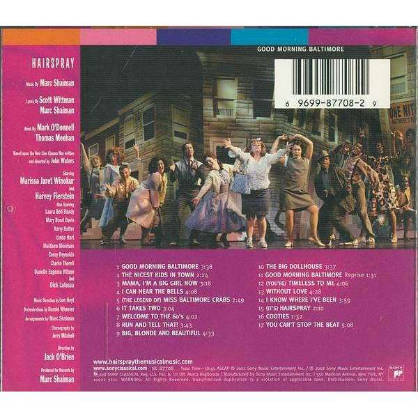 Soundtrack Hairspray (Original Broadway Cast Recording) CD