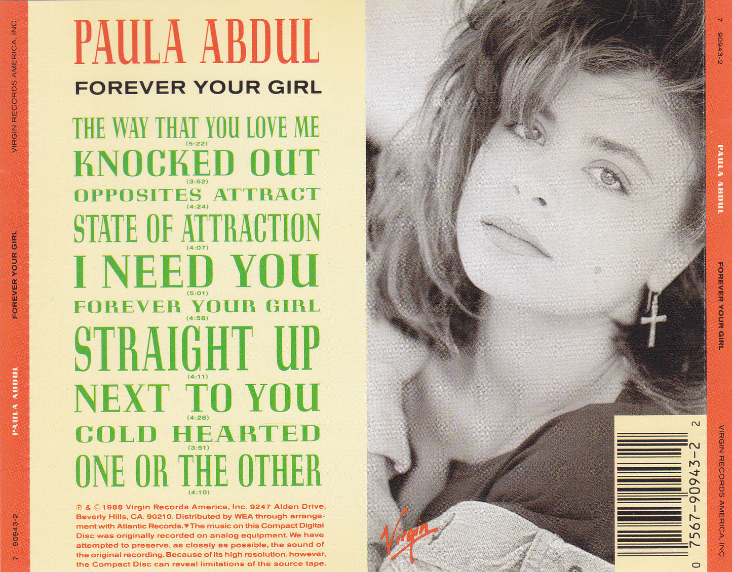 Paula Abdul - Forever Your Girl - CD