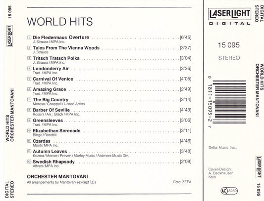 Mantovani Orchestra - World Hits - CD