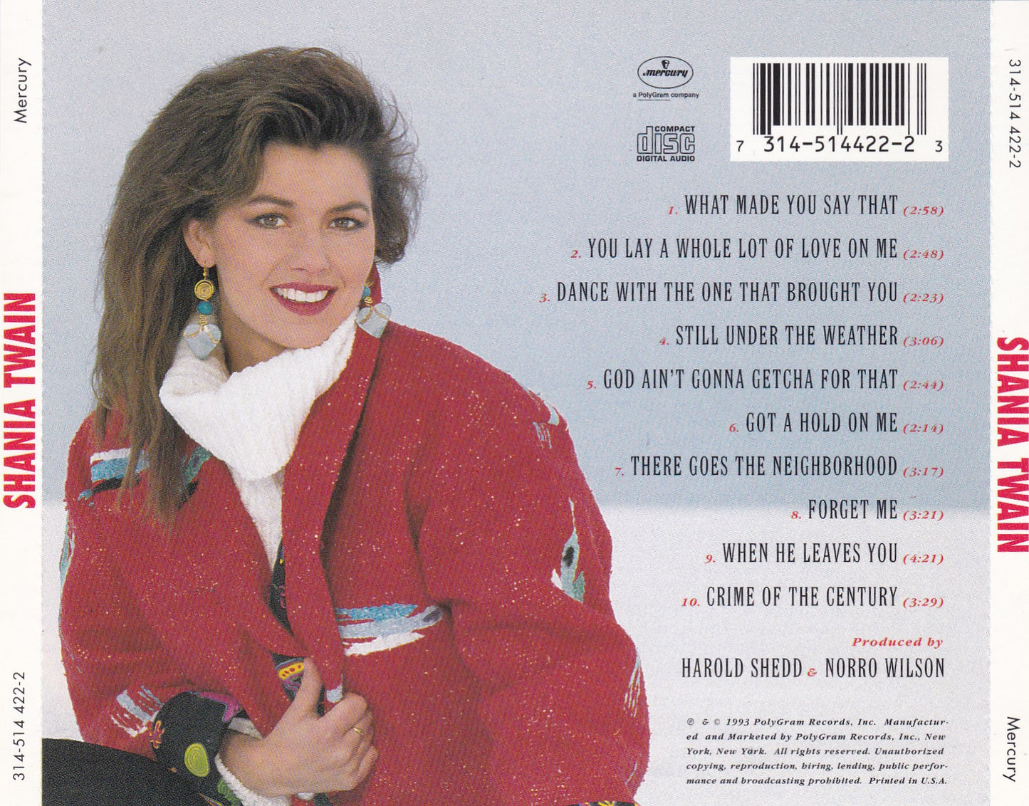 Shania Twain - Shania Twain - CD - The CD Exchange