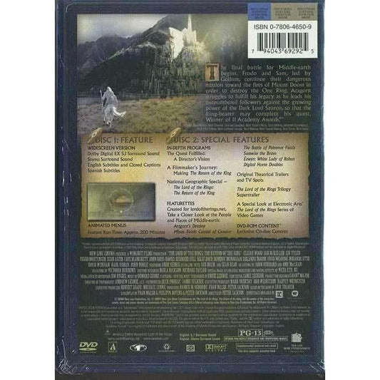 DVD - Lord Of The Rings: The Return Of The King (2-disc Widescreen)