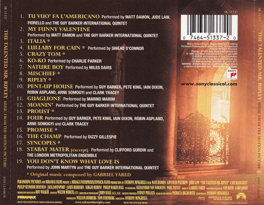 Soundtrack - The Talented Mr. Ripley - Used CD
