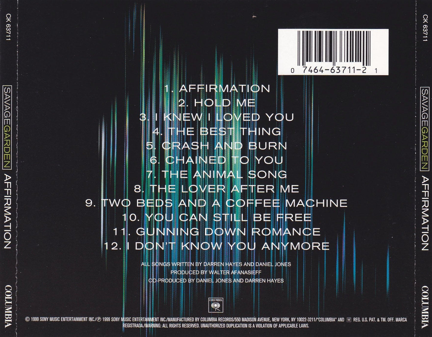 Savage Garden - Affirmation - CD