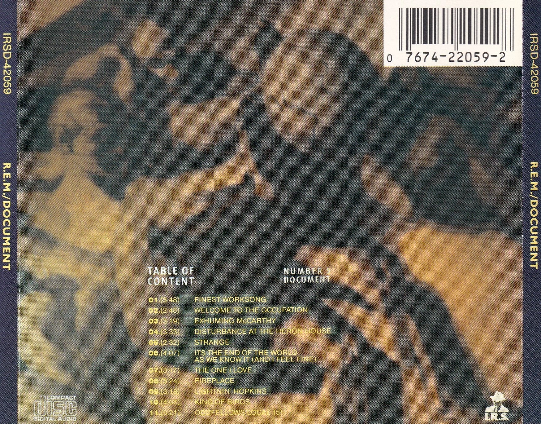 R.E.M. - Document - CD by TheCDExchange.com