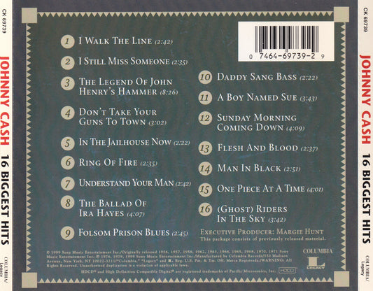 Johnny Cash - 16 Biggest Hits - CD