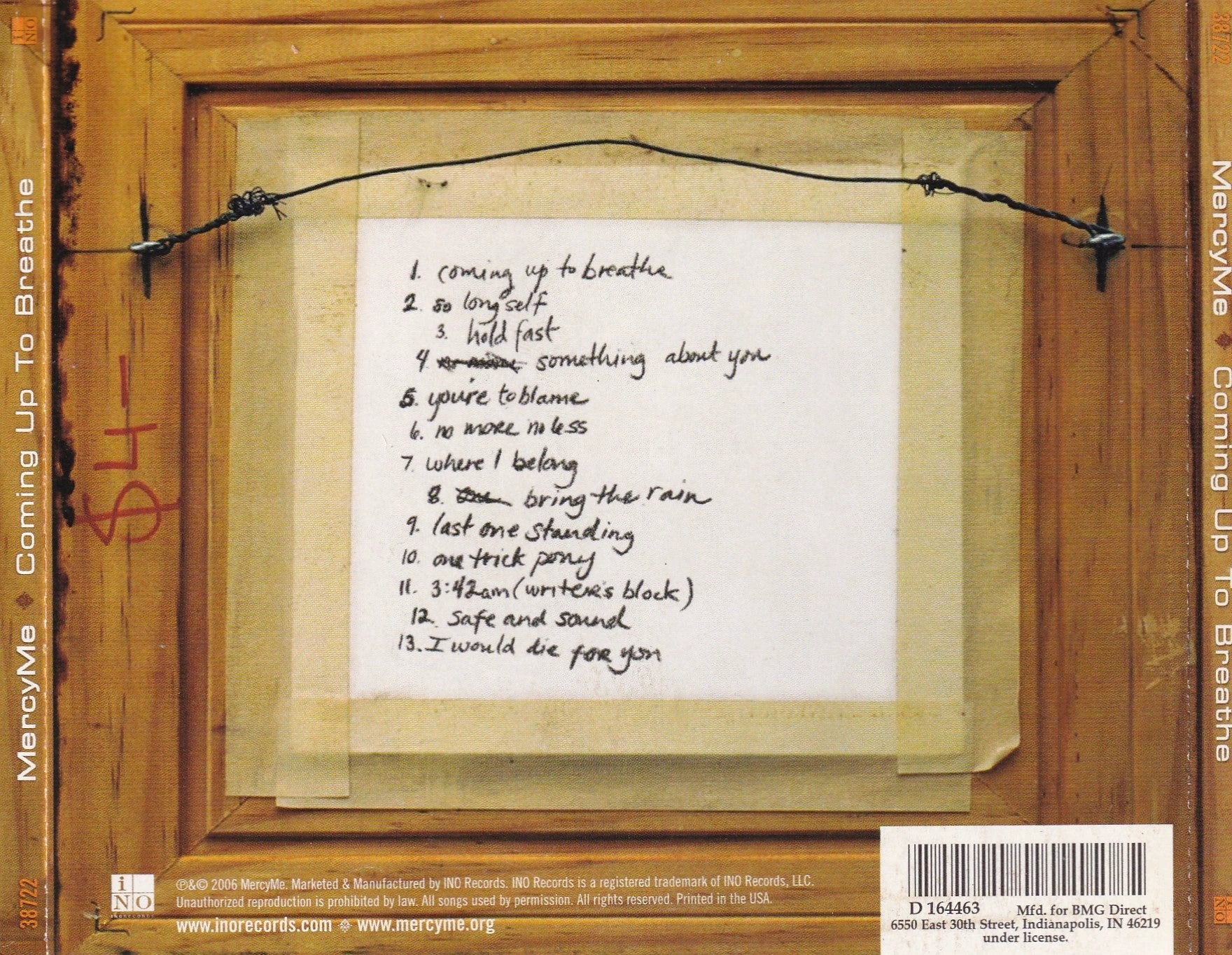 MercyMe - Coming Up to Breathe - CD