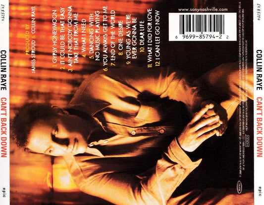 Collin Raye - Cant Back Down - CD