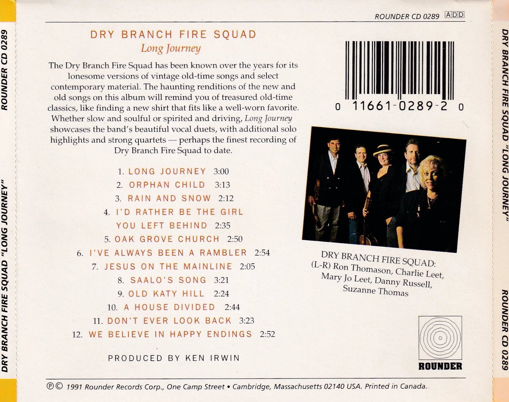 Dry Branch Fire Squad - Long Journey - CD
