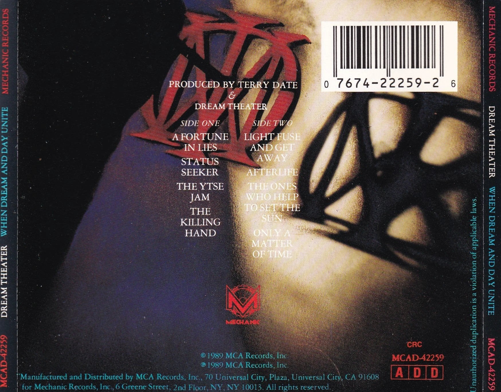 Dream Theater - When Dream And Day Unite - CD