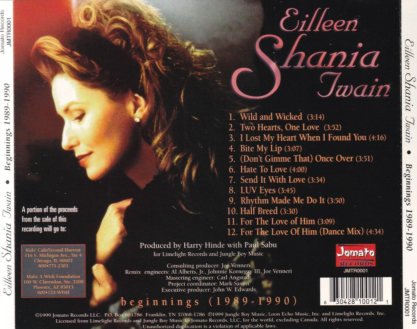 Shania Twain - Beginnings (1989-1990) - CD by TheCDExchange.com