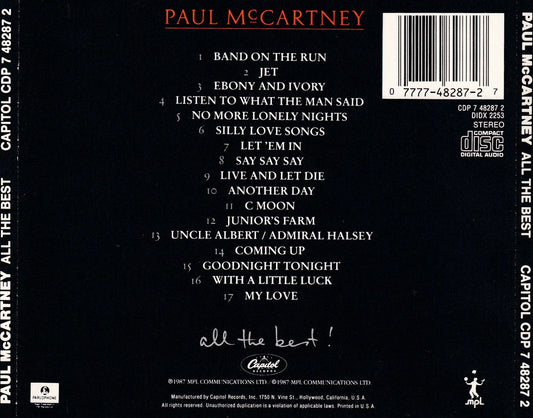 Paul McCartney - All the Best - CD by TheCDExchange.com