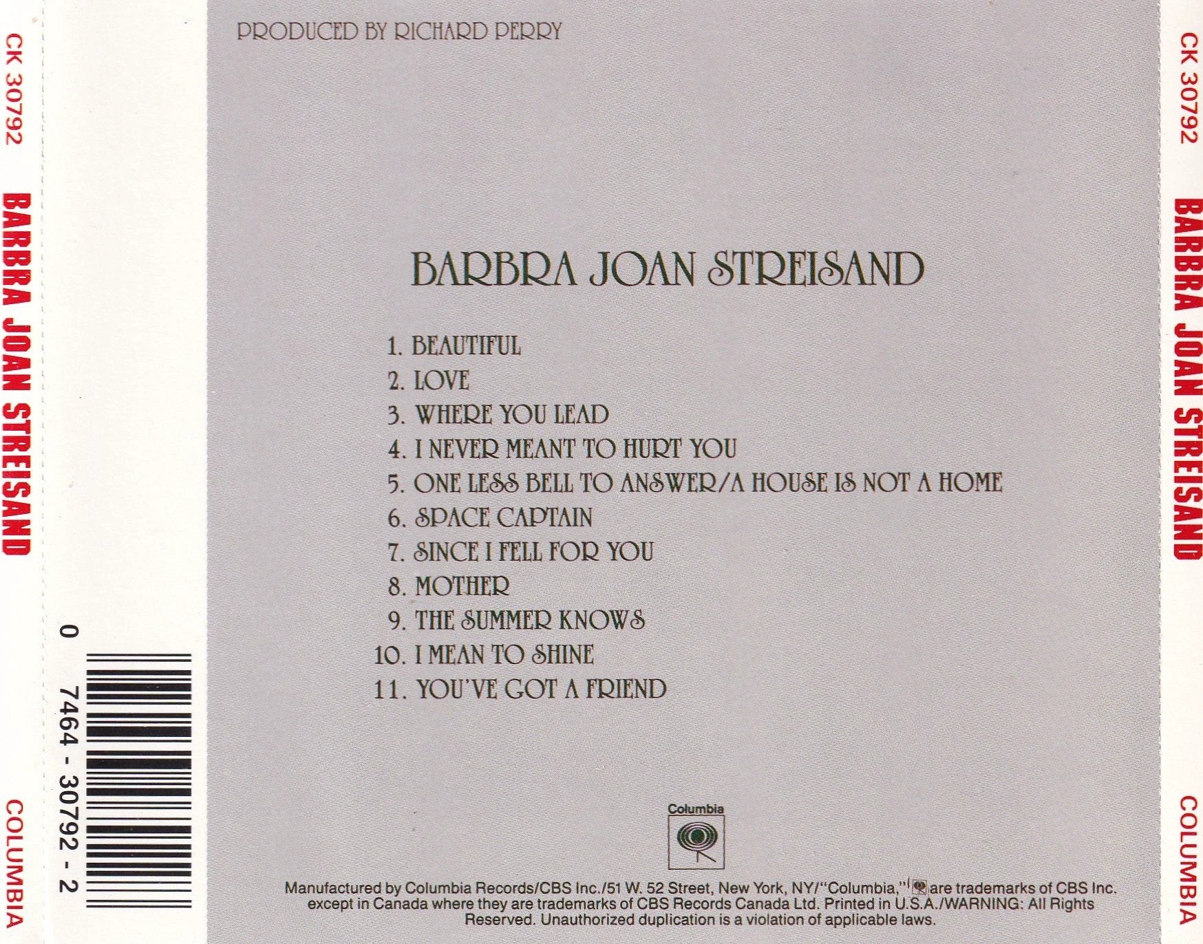 Barbra Streisand- Barbra Joan Streisand - CD by TheCDExchange.com