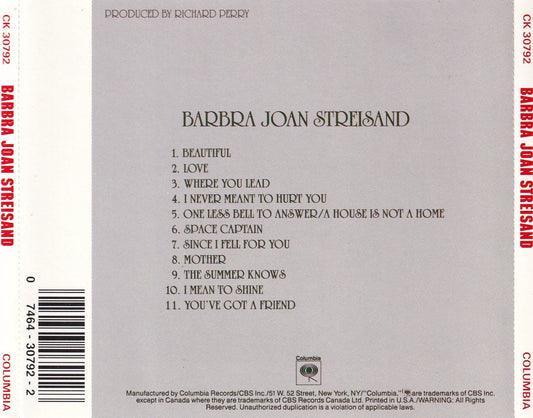 Barbra Streisand- Barbra Joan Streisand - CD by TheCDExchange.com